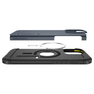 Spigen Tough Armor MagSafe Case with Stand for iPhone 16 Pro - Dark Gray