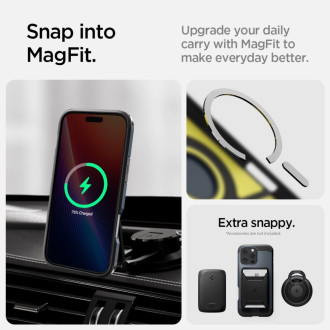 Spigen Tough Armor MagSafe Case with Stand for iPhone 16 Pro - Dark Gray