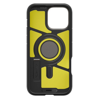 Spigen Tough Armor MagSafe case with stand for iPhone 16 Pro - gunmetal