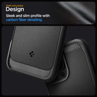 Spigen Rugged Armor MagSafe Case for iPhone 16 Pro Max - Black