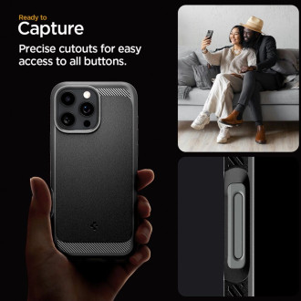 Spigen Rugged Armor MagSafe Case for iPhone 16 Pro Max - Black
