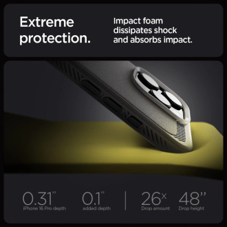 Spigen Rugged Armor MagSafe Case for iPhone 16 Pro - Gray