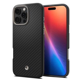 Spigen Enzo Aramid Mag Case with MagSafe for iPhone 16 Pro - Matte Black