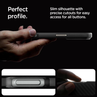 Spigen Enzo Aramid Mag Case with MagSafe for iPhone 16 Pro - Matte Black