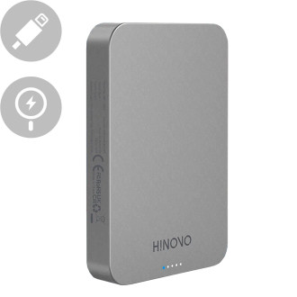 [RETURNED ITEM] Hinovo magnetic wireless power bank MagSafe 10000mAh 15W gray (MB1-10000)