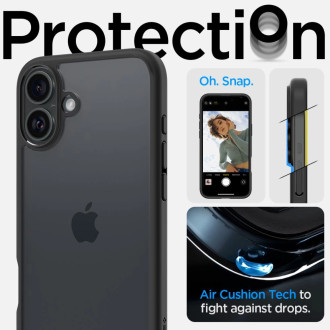Spigen Ultra Hybrid iPhone 16 Plus Case - Matte Black