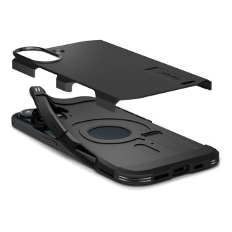Spigen Tough Armor MagSafe Case with Stand for iPhone 16 Plus - Black