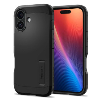Spigen Tough Armor MagSafe Case with Stand for iPhone 16 Plus - Black