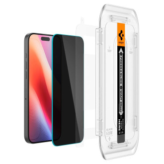 Spigen Glas.tR EZ Fit Privacy Tempered Glass for iPhone 16 Pro Max - 2 pcs.