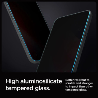 Spigen Glas.tR EZ Fit Privacy Tempered Glass for iPhone 16 Pro Max - 2 pcs.