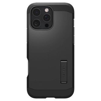 Spigen Tough Armor MagSafe Case with Stand for iPhone 16 Pro Max - Black