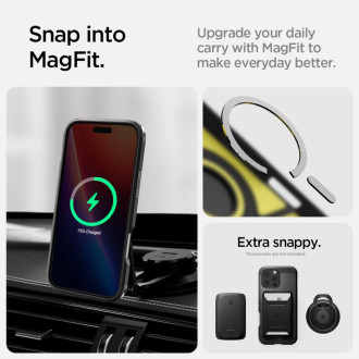 Spigen Tough Armor MagSafe Case with Stand for iPhone 16 Pro Max - Black