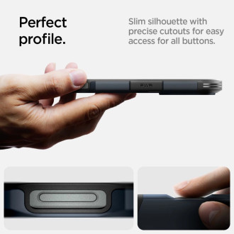 Spigen Tough Armor MagSafe Case with Stand for iPhone 16 Pro Max - Dark Gray