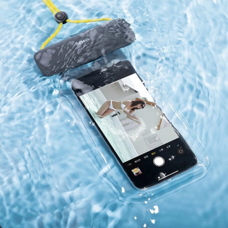 Baseus universal waterproof cover phone case (max 7.2&#39;&#39;) for swimming pool IPX8 black (ACFSD-DG1)