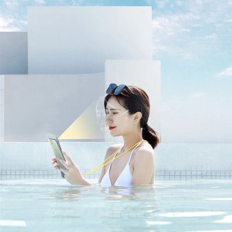 Baseus universal waterproof cover phone case (max 7.2&#39;&#39;) for swimming pool IPX8 black (ACFSD-DG1)