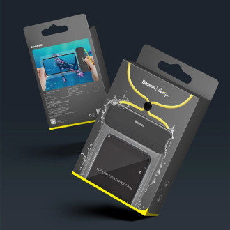 Baseus universal waterproof cover phone case (max 7.2&#39;&#39;) for swimming pool IPX8 black (ACFSD-DG1)