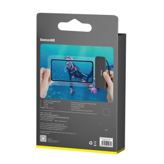 Baseus universal waterproof cover phone case (max 7.2&#39;&#39;) for swimming pool IPX8 black (ACFSD-DG1)
