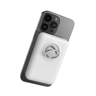 Wireless powerbank 10000mAh Joyroom JR-W050 20W MagSafe with stand + USB-C cable - white