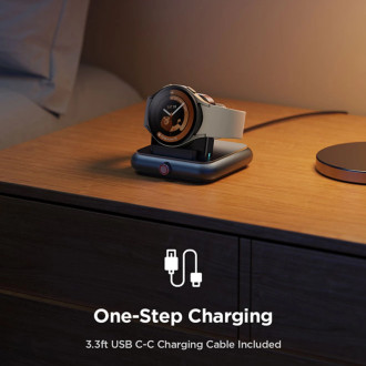 Joyroom JR-WQW02 wireless charger for Samsung Galaxy Watch smartwatches - black