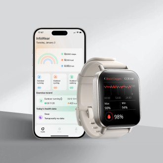 Joyroom Fit-Life JR-FT3S smartwatch with call answering function - titanium color
