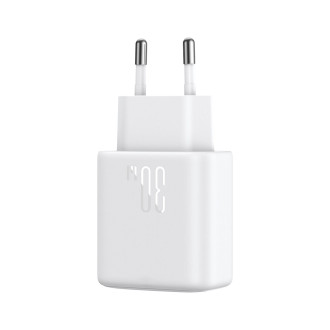 Joyroom JR-TCF24 USB-C PD 30W QC SFC network charger - white + 1m USB-C cable