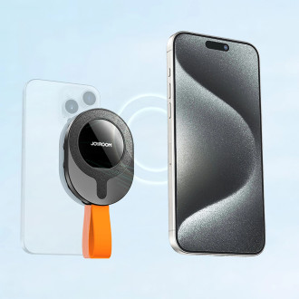 Joyroom JR-ZS393-S magnetic holder with suction cups for 4.7-7&quot; phone - black and orange