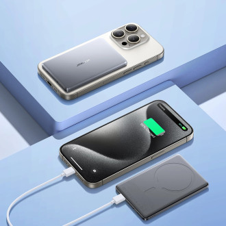 Powerbank Joyroom JR-PBM08 5000mAh 20W with inductive charging - gray