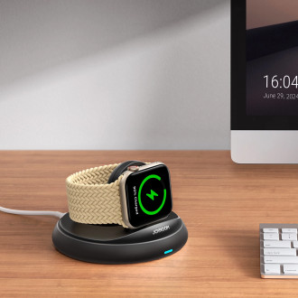 Joyroom JR-W12 foldable inductive charger for Apple Watch - black