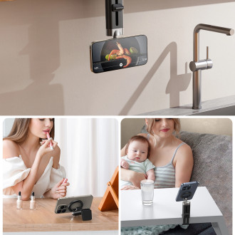 Joyroom JR-ZS413 magnetic travel stand for 4.7-7.0&quot; phone - black