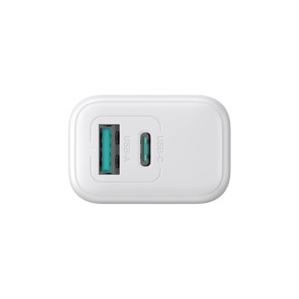 Joyroom JR-TCF21 network charger USB-C / USB-A 20W PD / QC 3.0 - white