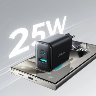 Joyroom JR-TCF13 network charger USB-C / USB-A 25W SFC / PPS / PD - black