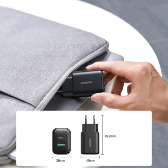 Joyroom JR-TCF13 network charger USB-C / USB-A 25W SFC / PPS / PD - black