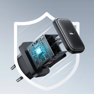 Joyroom JR-TCF23 USB-C 25W SFC / PPS / PD network charger - black