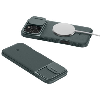 Spigen Optik Armor Mag Case with MagSafe for iPhone 16 Pro Max - Green