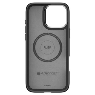 Spigen Enzo Aramid Mag Case with MagSafe for iPhone 16 Pro Max - Black and Silver