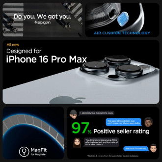 Spigen Enzo Aramid Mag Case with MagSafe for iPhone 16 Pro Max - Matte Black