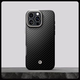 Spigen Enzo Aramid Mag Case with MagSafe for iPhone 16 Pro Max - Matte Black