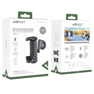 Acefast mechanical phone holder for bike motorcycle scooter black (D15)