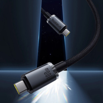 Baseus Crystal Shine CB000089 USB-C / USB-C USB3.2 cable 100W 20Gbps 1.5m - black