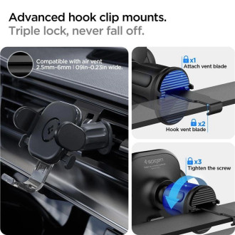 Spigen OneTap UTS12 Universal Car Air Vent Holder - Black