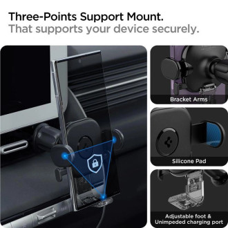 Spigen OneTap UTS12 Universal Car Air Vent Holder - Black