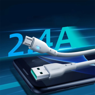 Joyroom Premium Series A13 USB-A / micro USB 2.4A 1.2m Cable - White