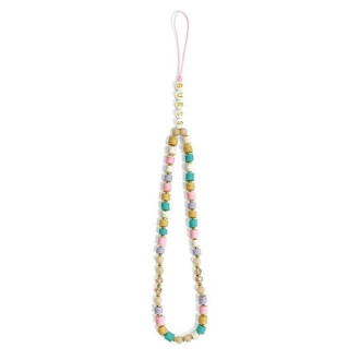 Guess pendant GUSTFLWP Phone Strap pink/pink Heishi Beads