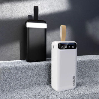 Dudao K8S+ Powerbank 10W 30000mAh 2x USB-A with LED light - white