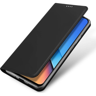 Dux Ducis Skin Pro pouzdro z eko kůže pro Xiaomi Poco M6 Pro/Redmi 12/Redmi 12R - černé