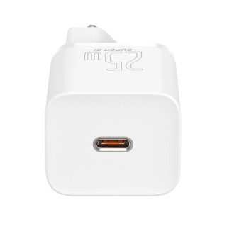 Baseus Si USB-C 25W 3A fast charger with USB-C / USB-C 1m cable - white