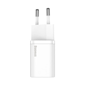 Baseus Si USB-C 25W 3A fast charger with USB-C / USB-C 1m cable - white