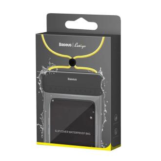 Baseus universal waterproof cover phone case (max 7.2´´) for the pool by the water IPX8 yellow (ACFSD-DGY)
