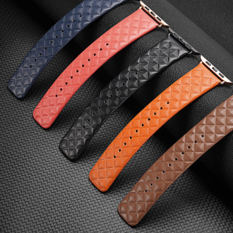 Dux Ducis Strap Leather Watch 7 Band 7/6/5/4/3/2 / SE (45/44 / 42mm) Wristband Bracelet Genuine Leather Bracelet Red (Enland Version)