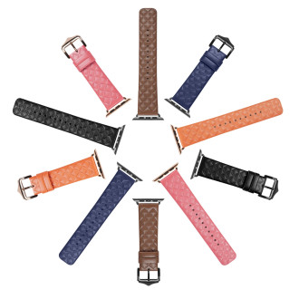 Dux Ducis Strap Leather Watch 7 Band 7/6/5/4/3/2 / SE (45/44 / 42mm) Wristband Bracelet Genuine Leather Bracelet Red (Enland Version)